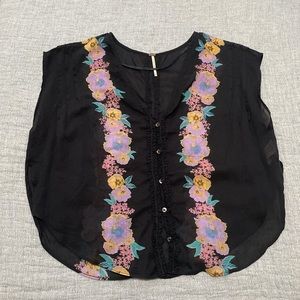 Free People Sheer Cover Up Top